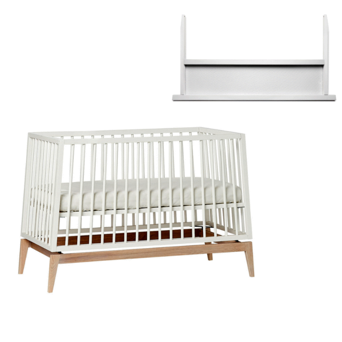 Lunaâ¢ babyseng og ombygningssæt - hvid/eg